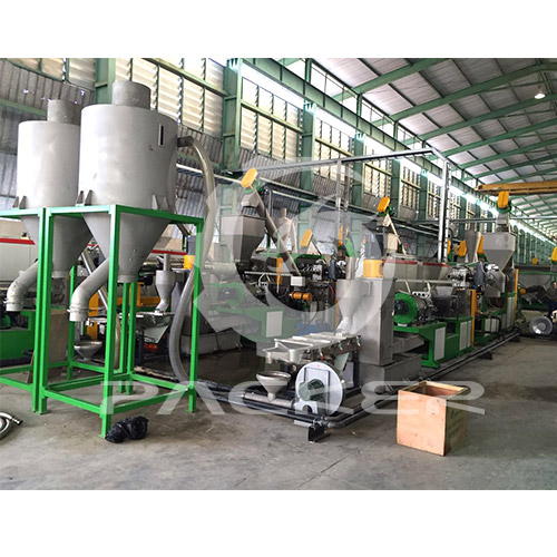 Pe Pp Rigid Plastic Flakes Granulating Line